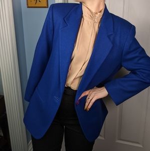 Vintage Sag Harbor Blazer Cobalt Blue